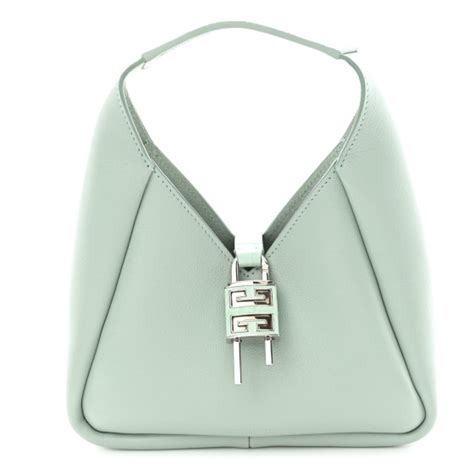 givenchy textured|GIVENCHY Textured Calfskin Mini G Hobo Celadon.